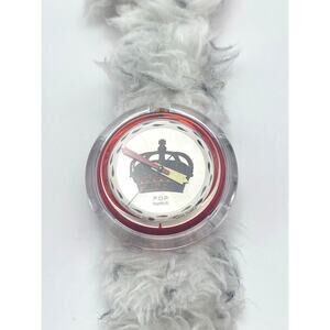 VTG Swatch Midi Pop Royalty Swiss Watch 40mm - New Battery PMR102 Raver Fun Fur